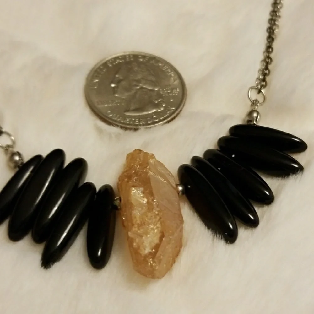 EYE CANDY L.A. // edgy boho chic crystal necklace - Picture 7 of 8